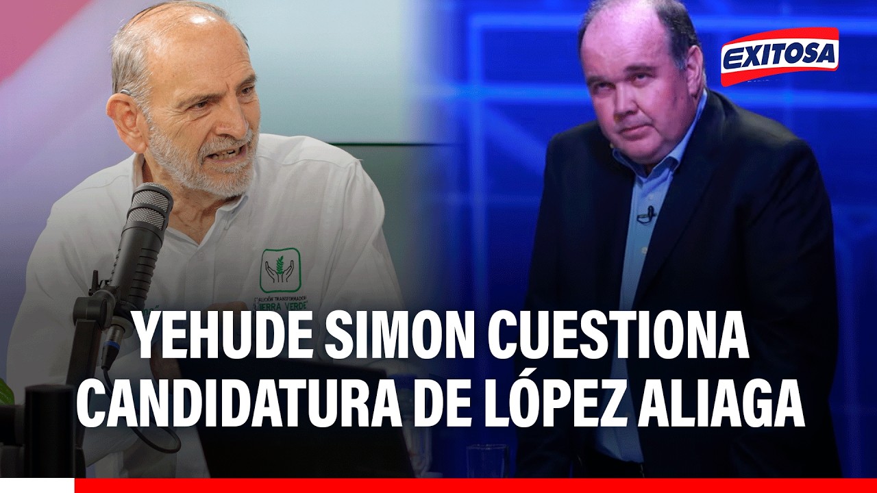 🔴🔵 Yehude Simon cuestiona candidatura de López Aliaga: "Está faltando a la ética"