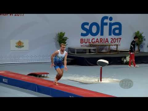 SHAKHOV Oleksandr (UKR) - 2017 Trampoline Worlds, Sofia (BUL) - Qualification Tumbling Routine 1