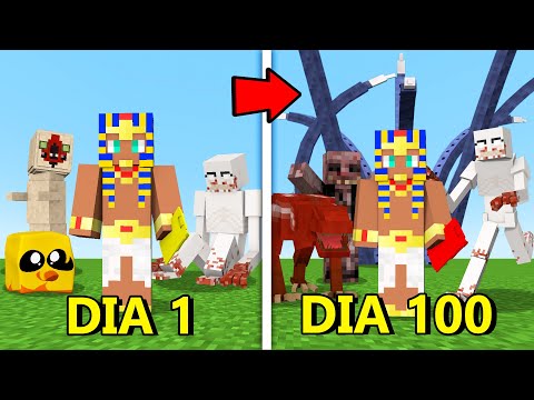 SOBREVIVI 100 dias no MUNDO de SCP no MINECRAFT