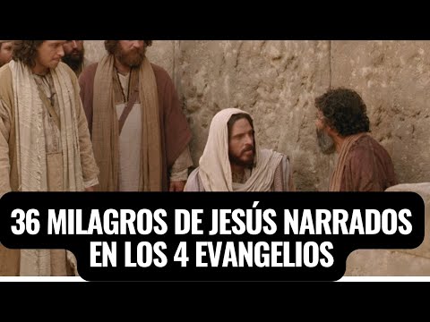 LOS MILAGROS DE JESÚS NARRADO EN LOS CUATRO EVANGELIOS, 36 MILAGROS QUE QUEDARON REGISTRADOS