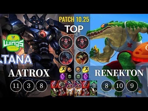 JAG TaNa Aatrox vs Renekton Top - KR Patch 10.25