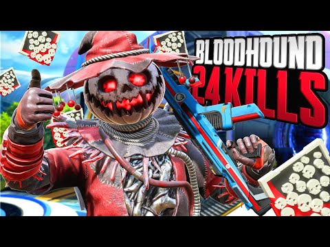 AMAZING Bloodhound 24 KILLS and 4,600 Damage Apex Legends Gameplay Season 16
