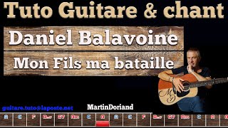 Tuto guitare  chant Daniel Balavoine mon fils ma bataille
