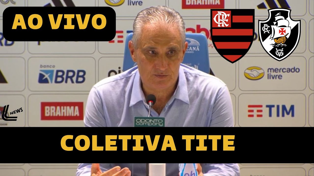 COLETIVA TITE AO VIVO - FLAMENGO X VASCO DIRETO DO MARACANÃ - BRASILEIRÃO 2024