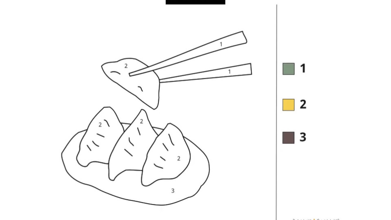 Colour by number - Printable Sheets