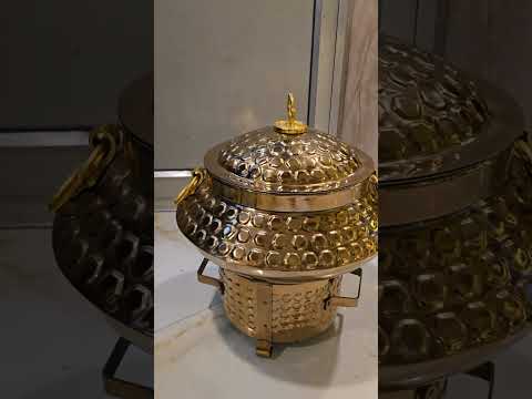 Stainless steel copper mughlai handi chafing dish