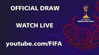 FIFA U-20 World Cup Korea Republic 2017 - Official Draw