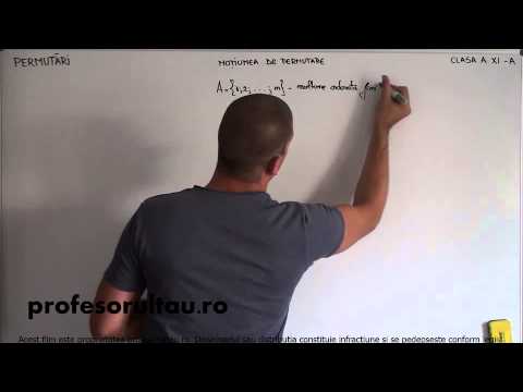 01   Permutari   notiunea de permutare   partea 1 - profesorultau.ro