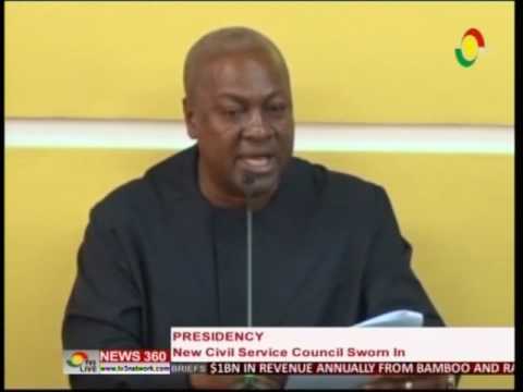 News360 - New Civil Service Council sworn in by Prez Mahama - 27/5/2016