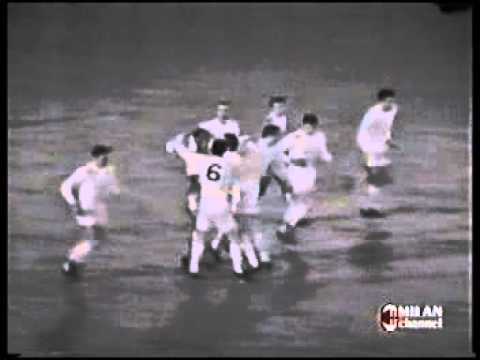 CALCIO COPPA FIERE 1966 SPAREGGIO MILAN-CHELSEA CON IMMAGINI DEL SORTEGGIO