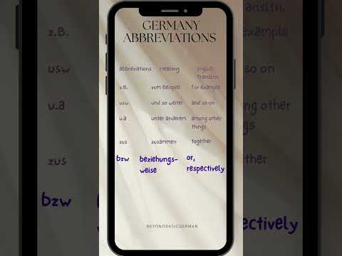 Gebräuchliche deutsche Abkürzungen (Abreviações) #deutsch #travel