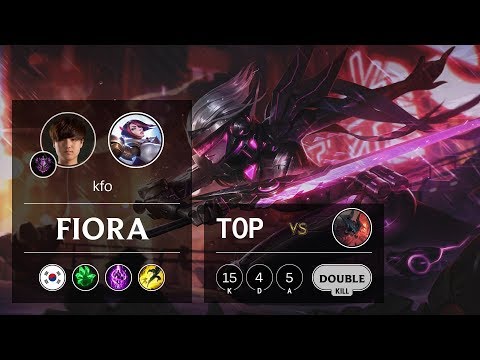 Fiora Top vs Aatrox - KR Master Patch 9.17