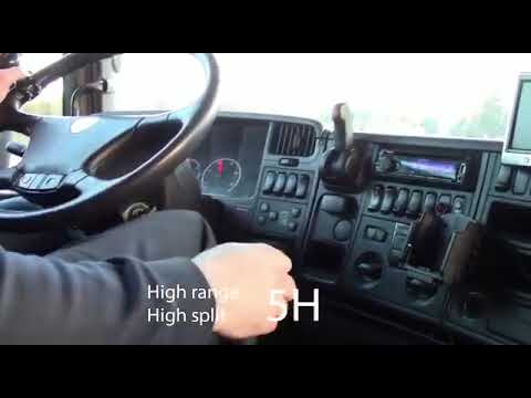 How to shift gears of a 12 speed Scania manual transmission