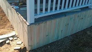 skirting for mobile home or shed#construction#building #mobilehomes