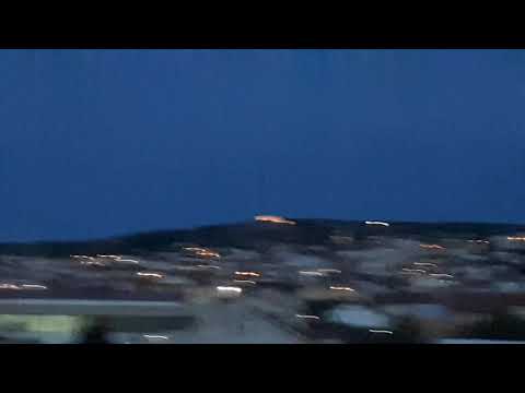 Nächtlicher Ausblick von unserer Dachterrasse