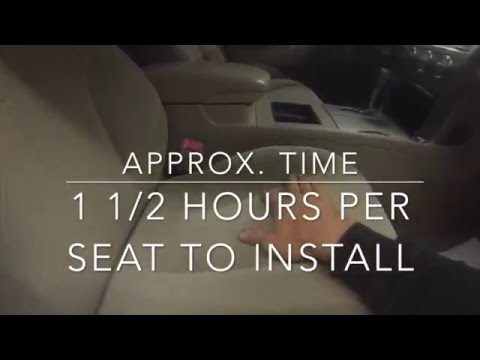 Remove and install factory seat covers 2007 - 09 Toyota Camry