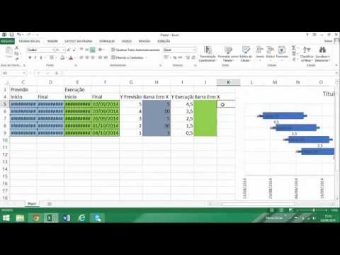 Excel Avançado - 1 Aula - Grafico gantt