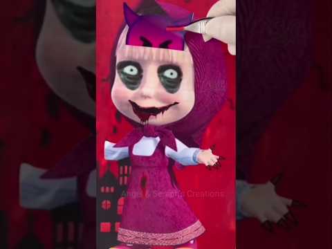 Masha And The Bear Halloween🎃🧟ماشا و الدب #bhoot #reallife #shorts #horrorstories #cartoon
