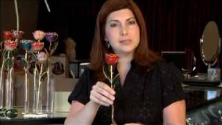 Frantz Diamonds 24K Gold Dipped Preserved ROSES #3 gift idea Mothers DAY Birthday