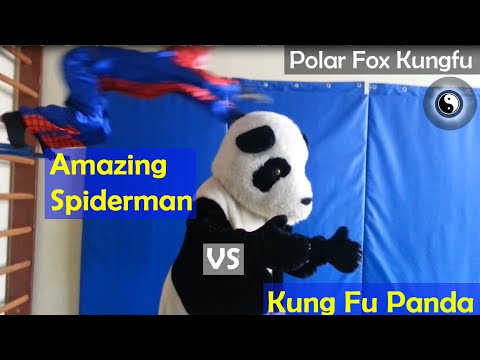 Polar Fox Kung Fu: Amazing Spider-Man vs Kung Fu Panda real life fight