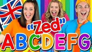 Alphabet Song - ABC Song UK ZED Version! Learn the