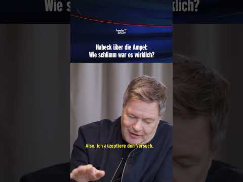 Habeck über die Ampel: Wie schlimm war es wirklich? | heute-show #shorts