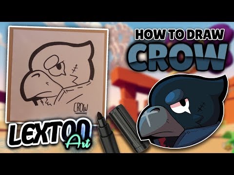 How To Draw CROW - Brawl Stars // LextonArt