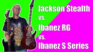 Video thumbnail for JACKSON STEALTH VS. THE IBANEZ RG570 AND IBANEZ S470 by Brian Bower