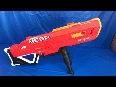 Brand NEW Nerf Mega Accustrike Thunderhawk Nerf Blaster Toy Review