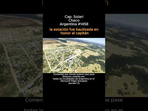 Cap. Solari, Chaco desde el Microsoft Flight Simulator #capitansolari #chaco #msfs #argentina