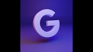 👓 Google 3D logo scene - color-shade of gray - wireframe