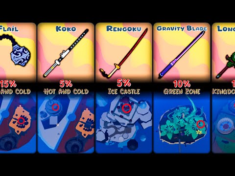 Blox Fruits All Swords Location In Sea 2 | 2nd Sea