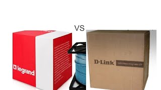 LEGEAND VS D-LINK CAT 6 CABLE COMPARISON