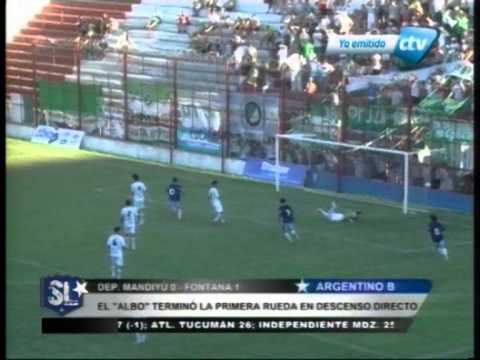 Dep Mandiyu 0   Fontana 1   ARGENTINO B