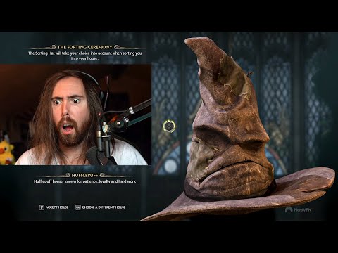 Asmon LOSES IT After The Hat Decides His House in Hogwarts Legacy