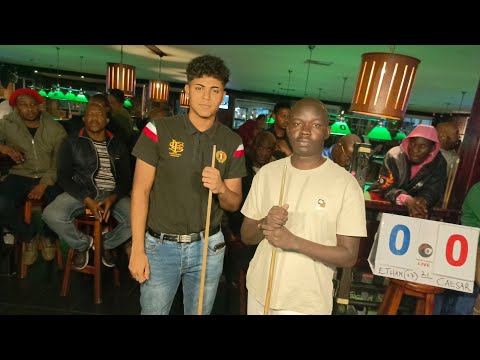 ETHAN CHETTIE(+7🇿🇦🇿🇦) vs CAESAR CHANDIGA(🇺🇬🇺🇬).  RACE TO 21 FOR R40K