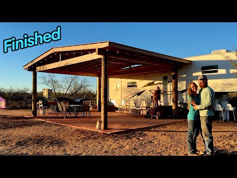 Finishing The Ramada! | Building Our OffGrid Paradise Ep34