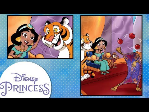 【アニメで英語】ジャスミン・プリンセス　（Disney Comics In Motion | Disney Princess | Jasmine ）