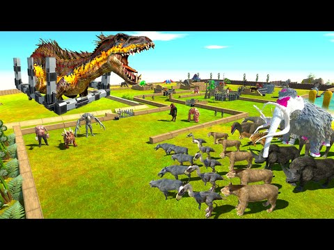 PREHISTORIC MAMMALS SAVE CARNIVORE DINOSAURS in PARKOUR ROAD - ARBS