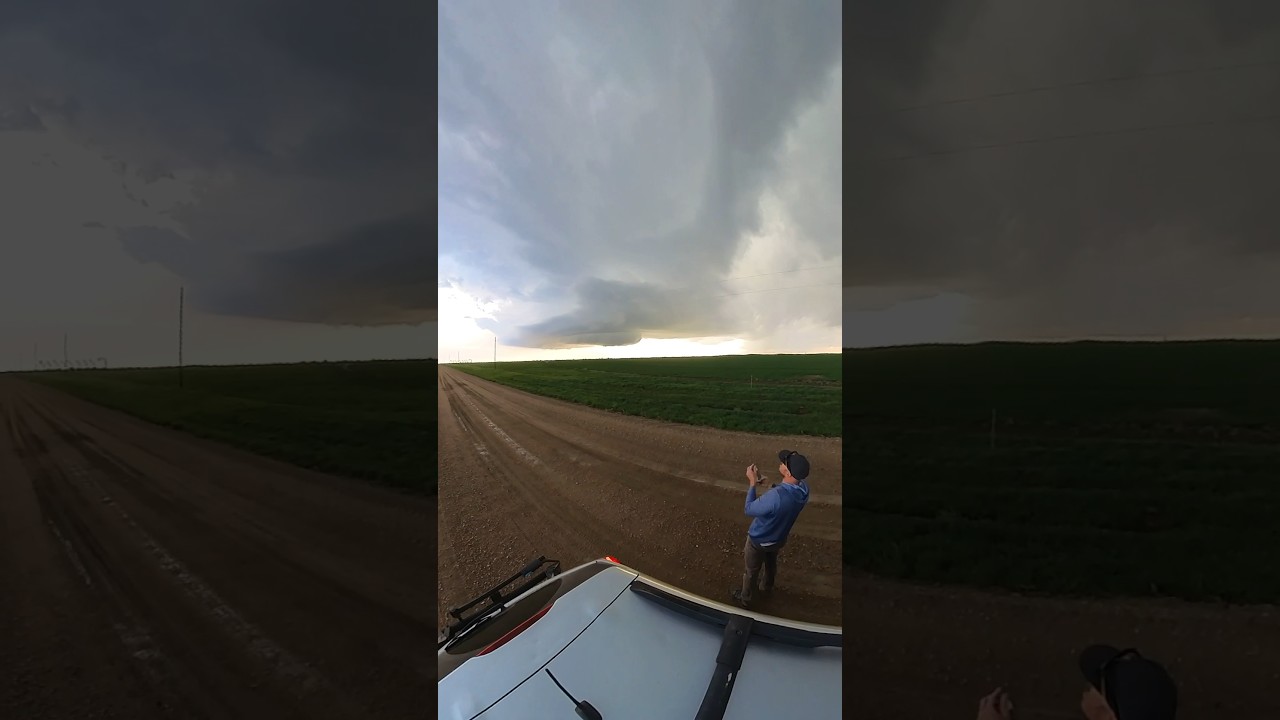 Alongside a Nebraska supercell!