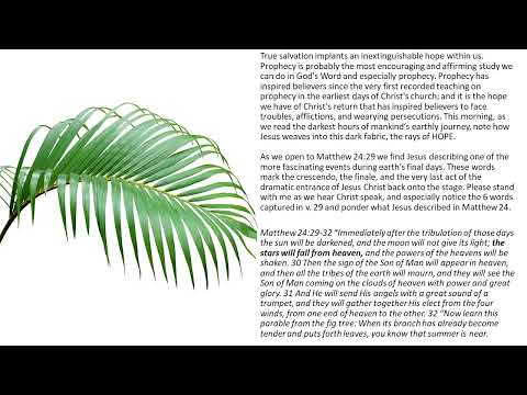 UN--EXTINGUISHABLE HOPE--FROM JESUS