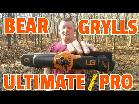 ✔BEAR GRYLLS ULTIMATE SURVIVAL PRO Knife Review (German) MesserReview