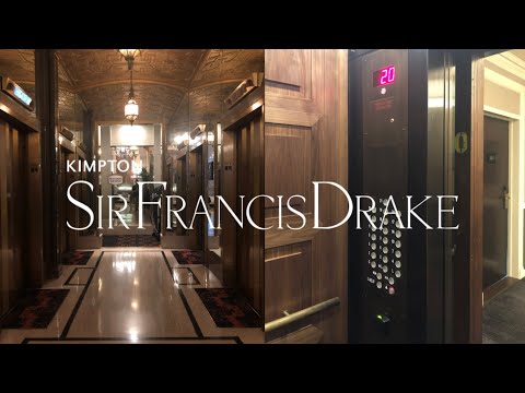 Beautiful Westinghouse Traction Elevators - Kimpton Sir Francis Drake Hotel - San Francisco, CA