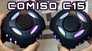 TWS Bluetooth Waterproof Shower Speakers COMISO C15