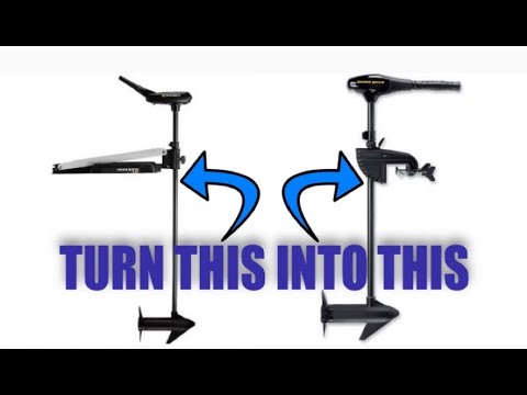Trolling Motor conversion, Bow Mount to Transom Mount (Foot / hand control Compatible)