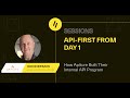 API First From Day 1 How Apiture Built Their Internal API Program