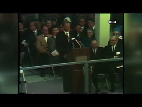 Billy Graham at HBU in 1963