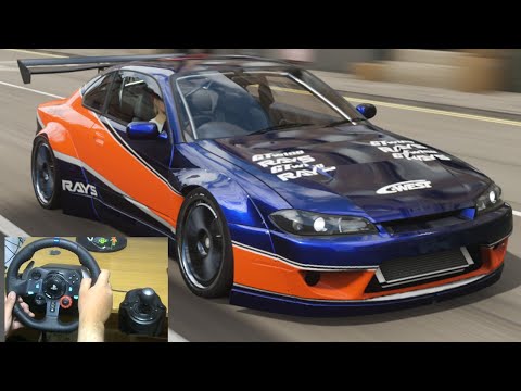 Drift Nissan Silvia Spec R 2000 Forza Horizon - Logitech G29 And Shifter 4K Gameplay