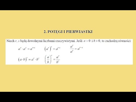 Potęgi i pierwiastki / zadania maturalne /  lekcja1