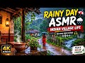 Rainy Day ASMR ️ Relaxing Indian Village Life Peaceful Rain Sounds Nature Ambience 4K